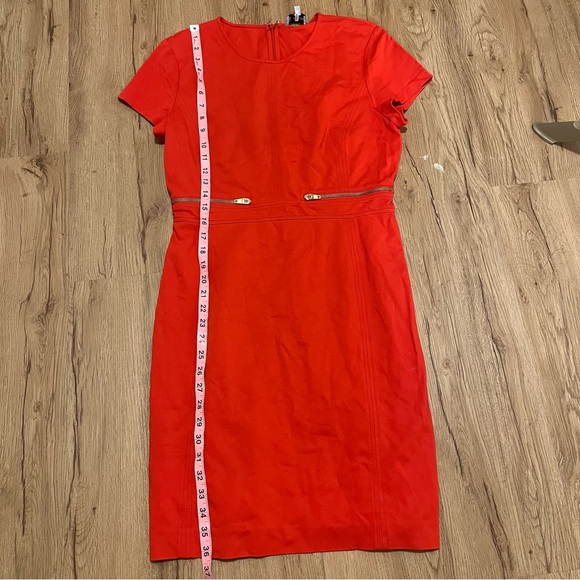 Ava and Aiden Red Work Dress size 8 zipper detailing - Picture 4 of 6